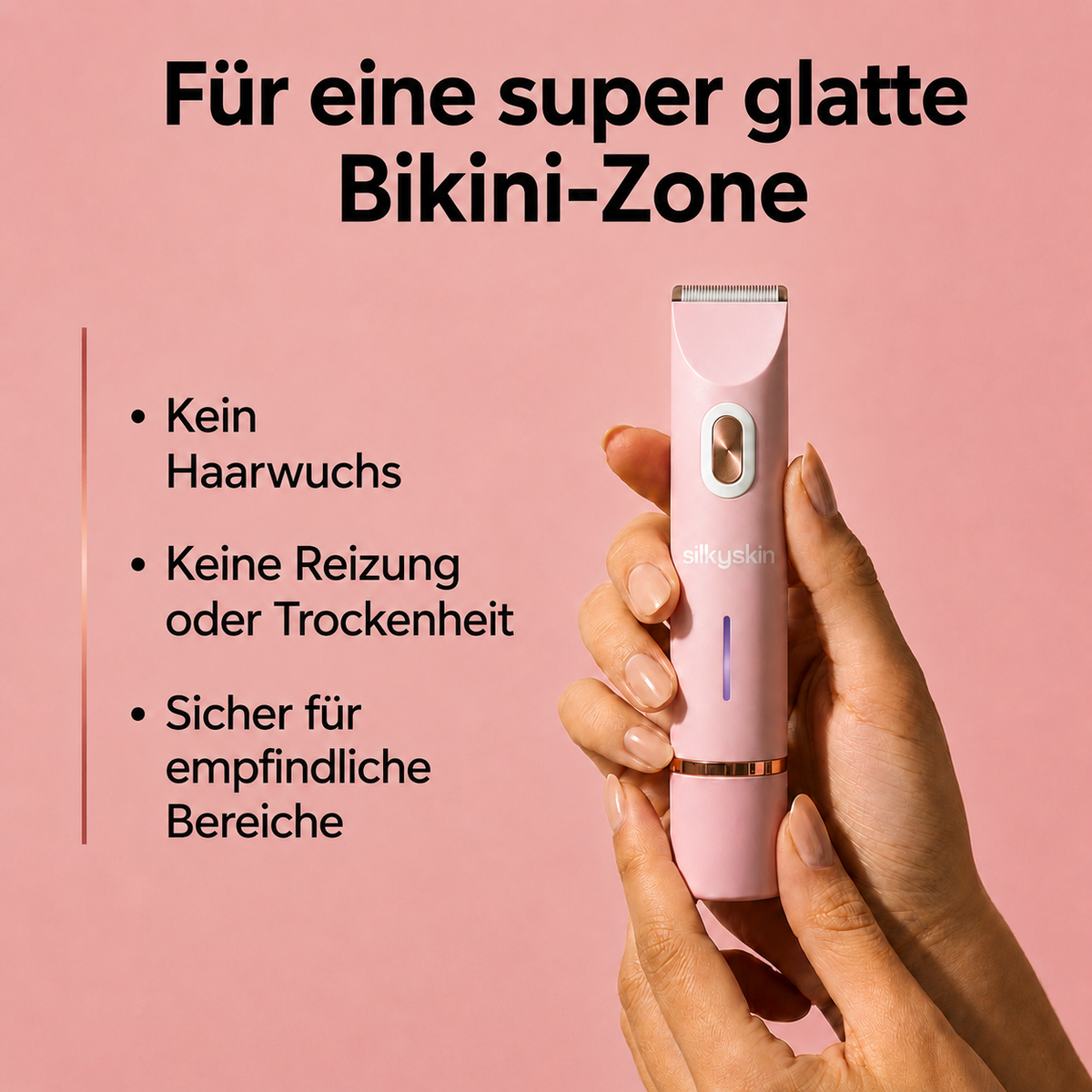 SilkySkin – Intimrasur ohne Hautirritationen